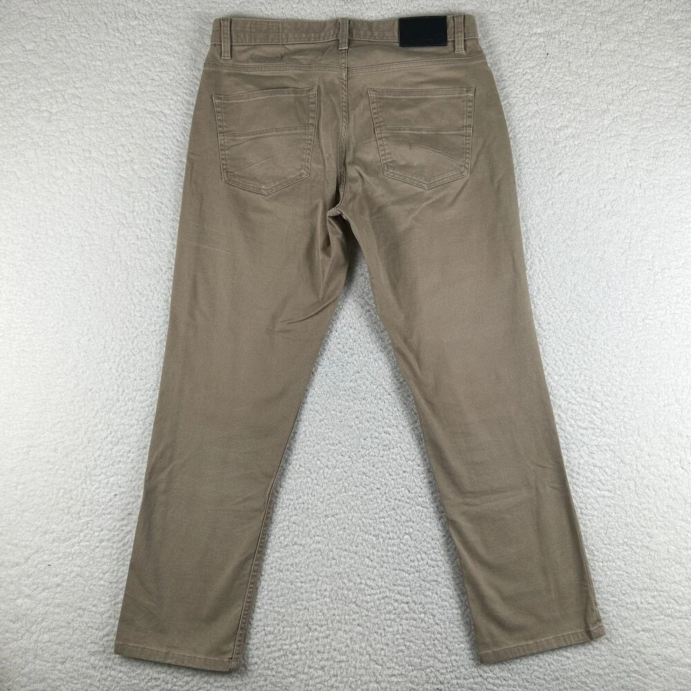 English Laundry Jeans Mens 32x29 Beige Slim Straight Stretch Denim Zip Fly